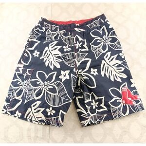 Boston Red Sox Mens Swim Trunks Shorts Floral Print Size M GIII Sports